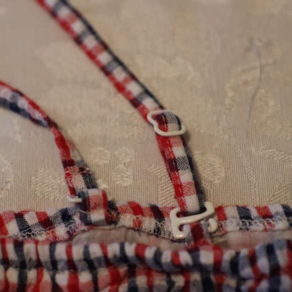 Jessica Simpson Red/White/Blue Gingham 100% Cotton Sundress Medium Summer - Picture 14 of 15